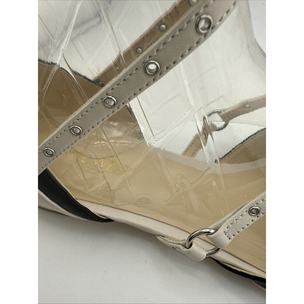 Nine‎ West Womens Aweso Off White Adjustable Ankle Strap 7.5 M NWB - Picture 6 of 9